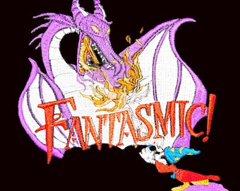 Sweatshirt - Fantasmic Vintage Disney Embroidered Designs