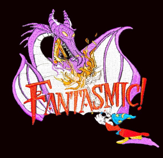 2000s Walt Disney World Fantasmic! スウェット Sweatshirt - Fantasmic Vintage Disney Embroidered Designs - Etsy