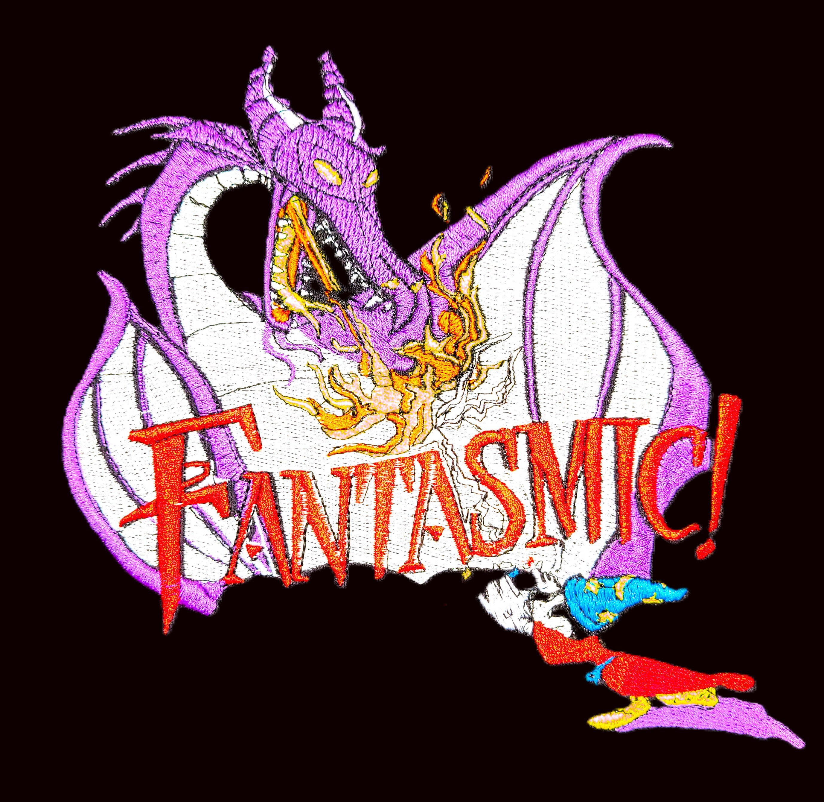 Sweatshirt - Fantasmic Vintage Disney Embroidered Designs - Etsy