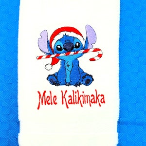 Lilo and Stitch Movie Embroidered Hand Towels