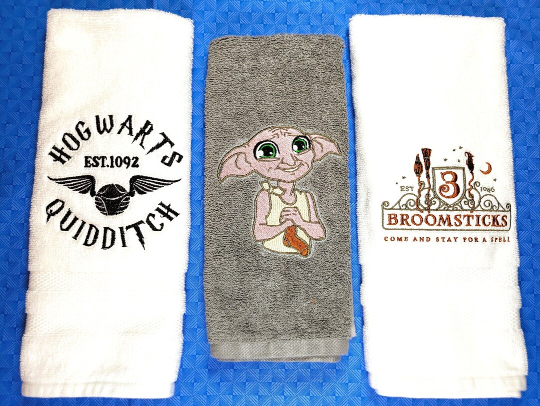 Harry Potter Movie Embroidered Hand Towels Etsy