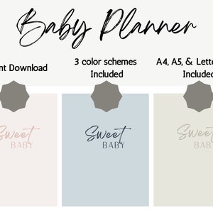 Baby Planner, Newborn Planner, Baby Log, Baby Tracker, Stay at Home Mom, Nanny Log, Nanny Planner, Postpartum, Newborn Baby, Minimalistic