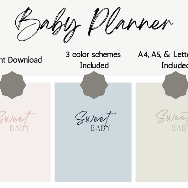 Newborn Baby Planner: Mom & Nanny Log (PDF)
