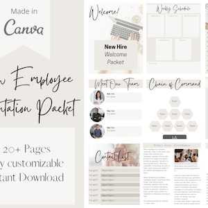 Employee Onboarding Essentials: HR Canva Template for New Hire Orientation, Small Business Handbook & HR Form