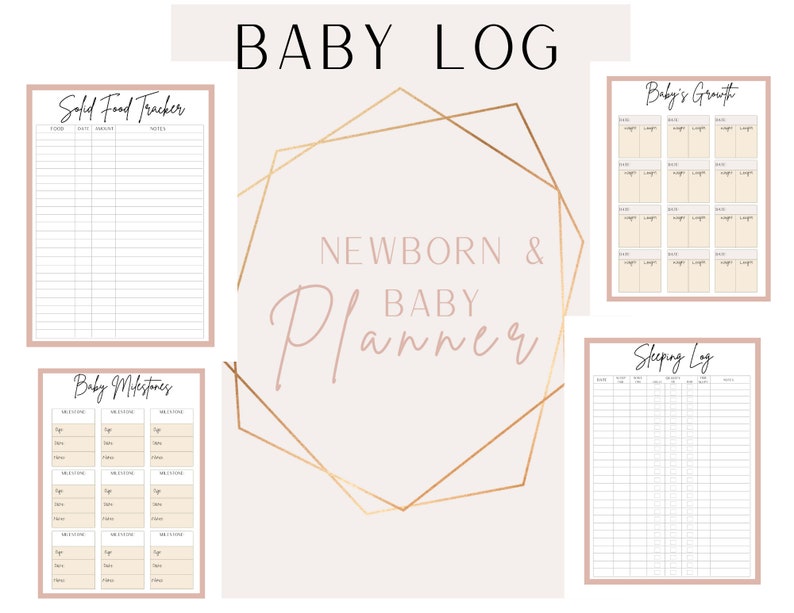 Baby Log Baby Planner Newborn Planner - Etsy