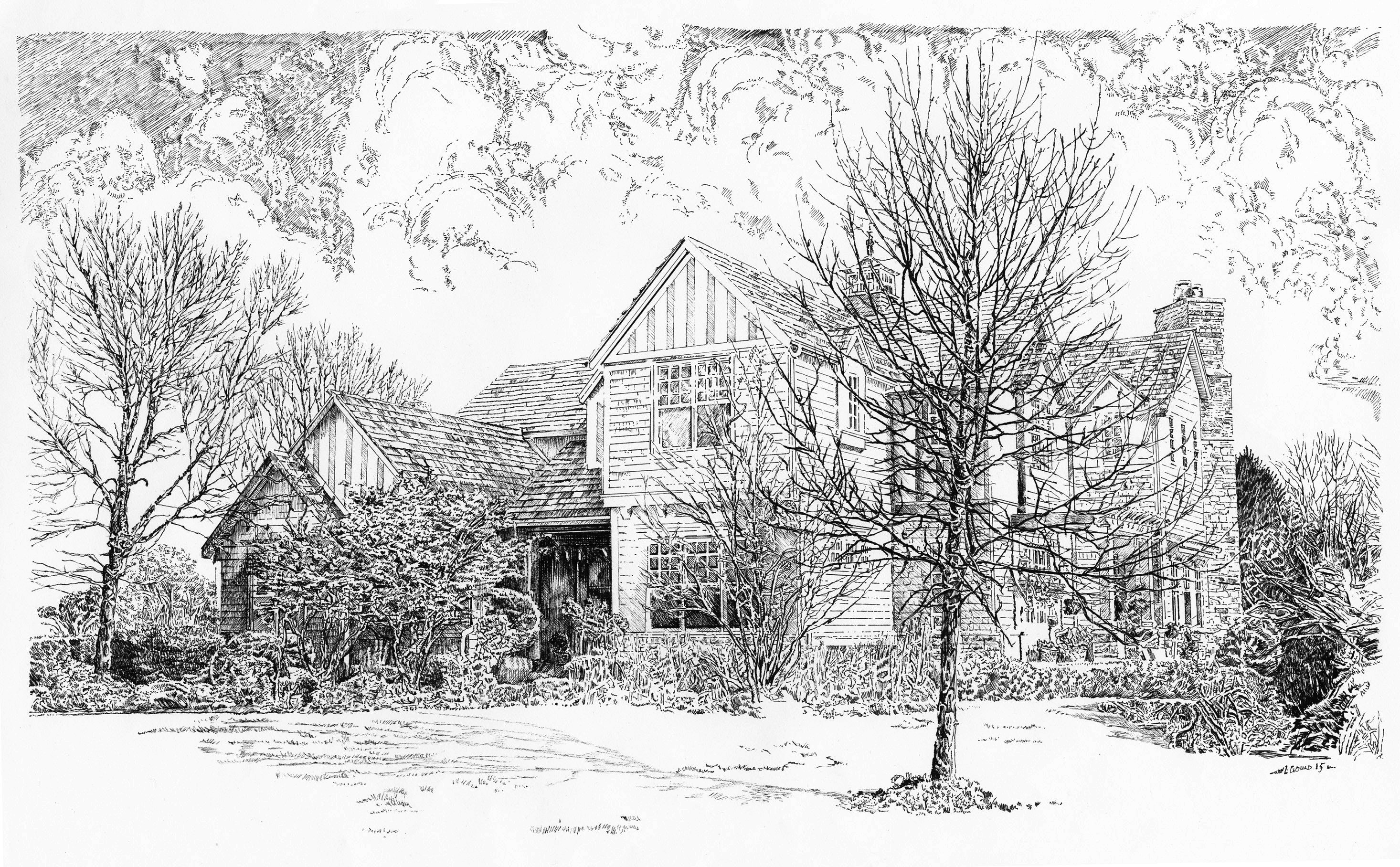 Hand Drawn, Pen and Ink, Custom Home Portraits - Etsy