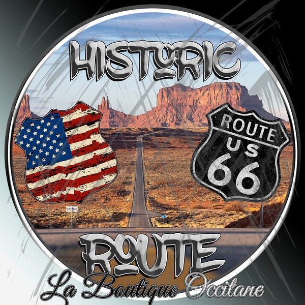 Design Route 66 logo route 66 png USA Landscape route 66 photo Muscles Cars vintage digital design PNG sign route 66