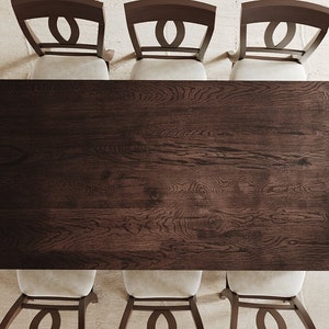 The Arcadia Dining Table // Large Turned Leg // Modern Dining Room Table // Farmhouse // Rustic image 10