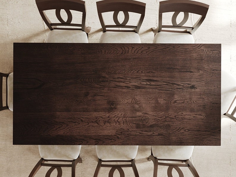 The Arcadia Dining Table // Large Turned Leg // Modern Dining Room Table // Farmhouse // Rustic image 10