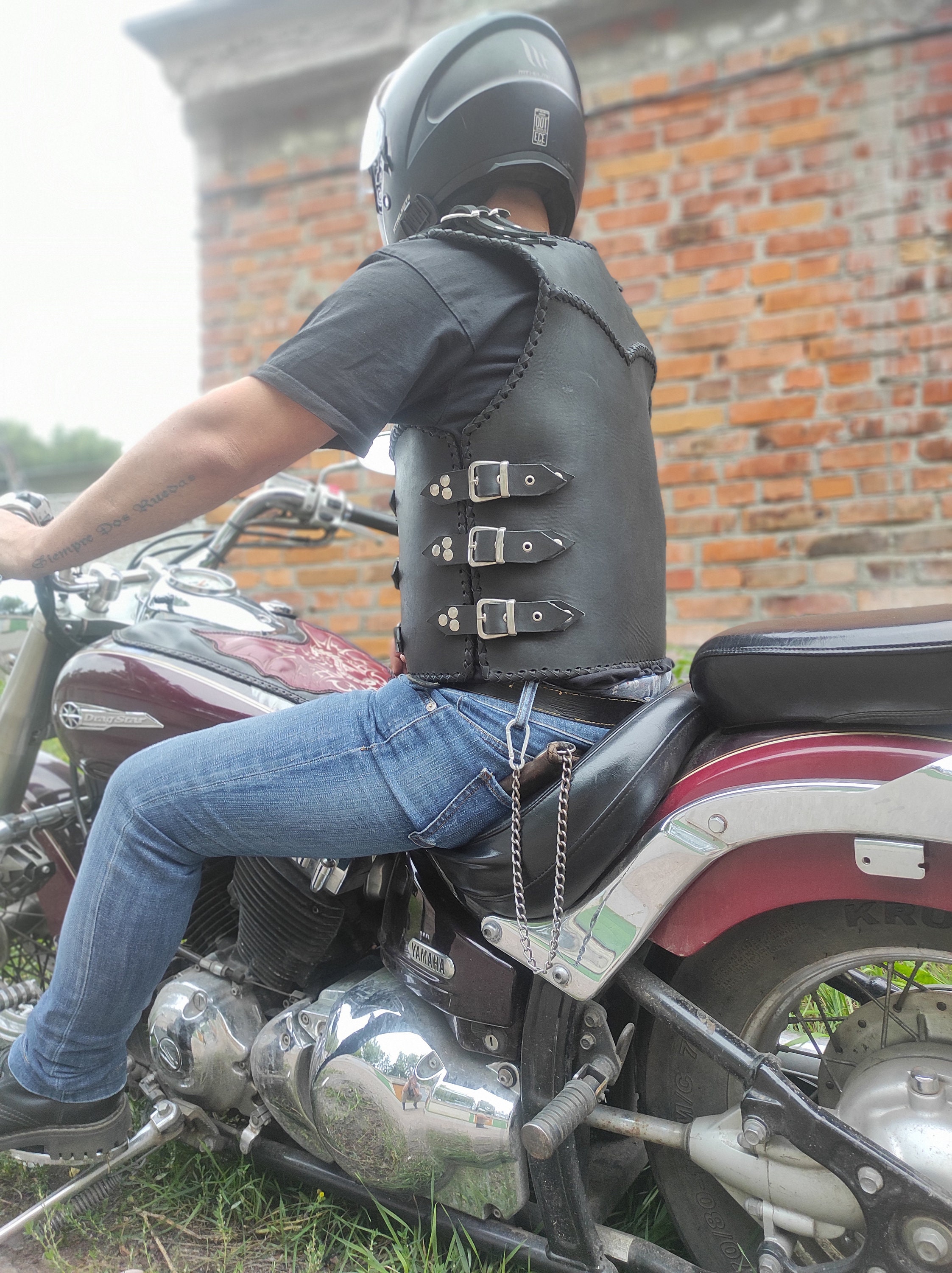 ameri vintage：RIDERS FAKE LEATHER VEST AMERI】RIDERS FAKE LEATHER VEST JACKET