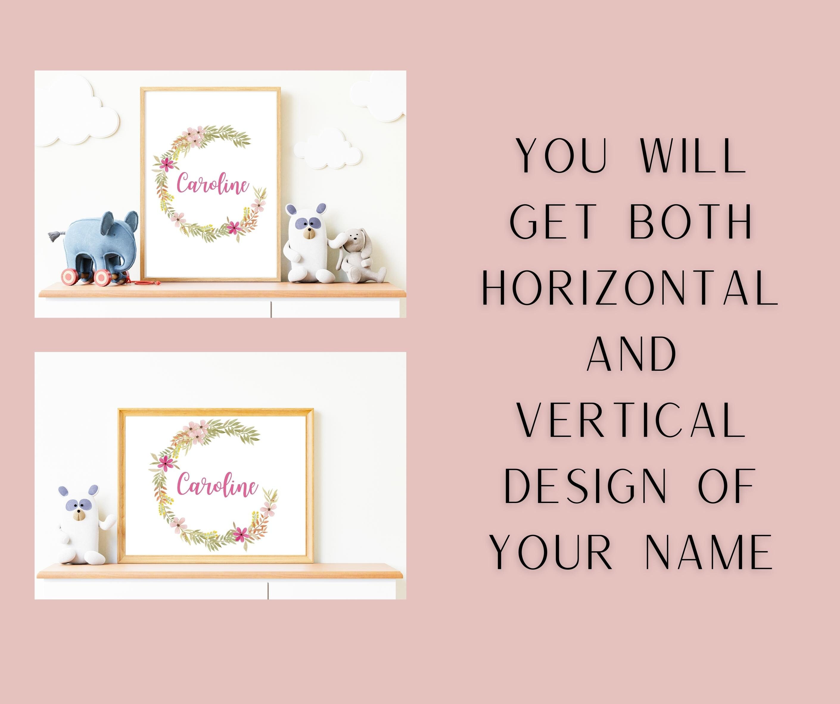 Custom Name Printable, Nursery Prints,personalize, Boho Custom Name