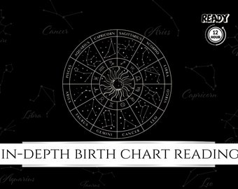 Astrology Birth Chart & in Depth Analysis - Etsy