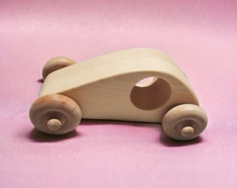 Wooden Wedge Toy Car