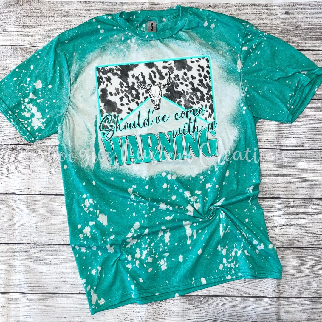 Western Bull Skull Themed Vintage Hand Bleached Tshirt Etsy