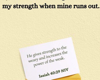 Strength and Courage Theme | 3 Digital Phone Wallpapers | Guided Prayers + Bible Verses