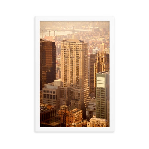 FRAMED PHOTO - Warmth of New York, New shops York, USA
