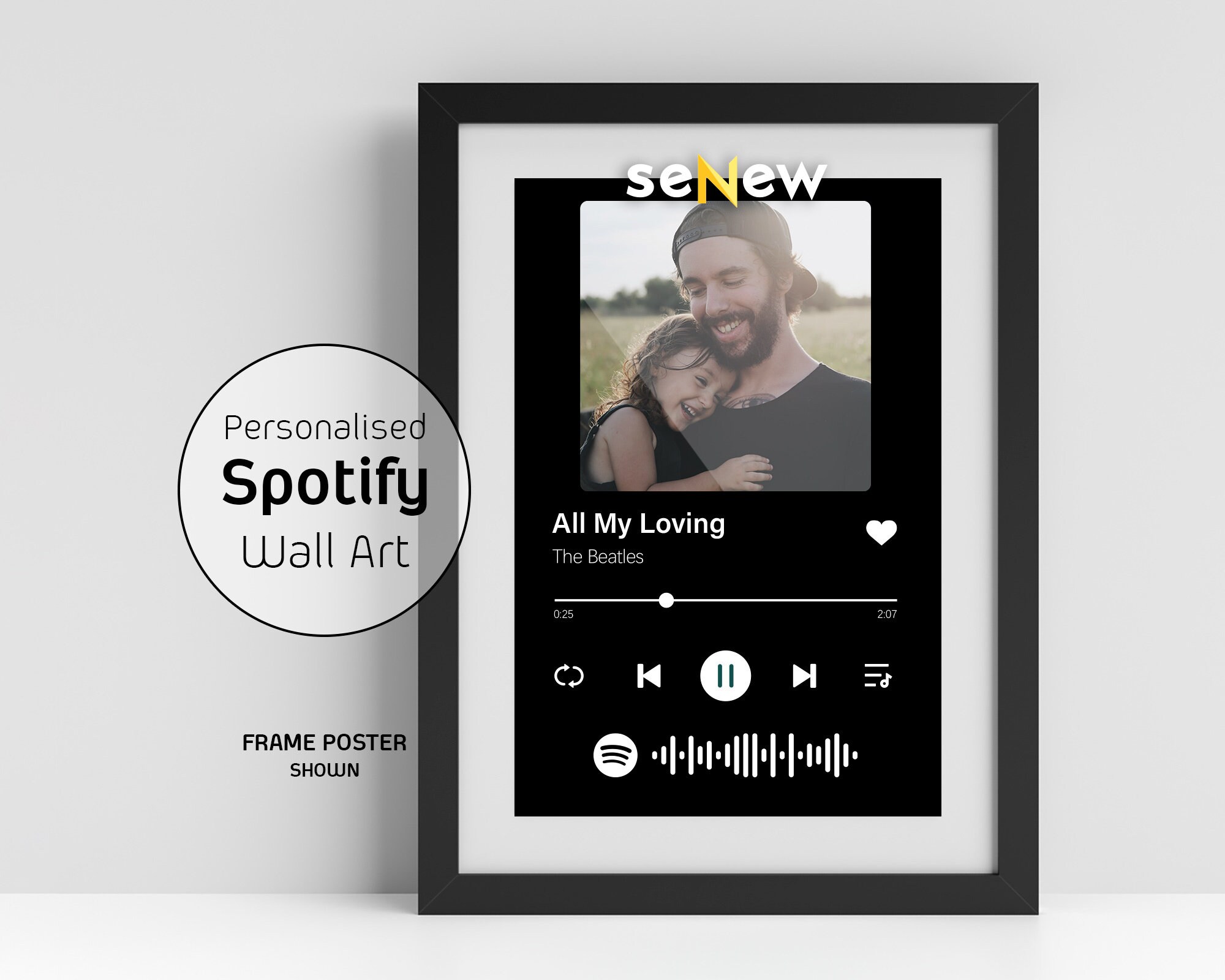 Custom Spotify Song Wall Art Personalized Spotify Canvas Etsy