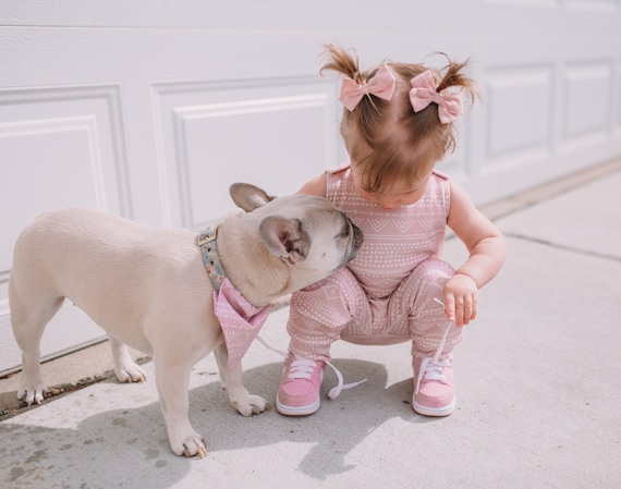 Baby and top dog matching outfit