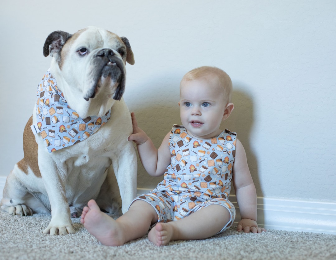 Baby and Dog Matching Outfit, Dog and Human Matching Set, Dog Sibling