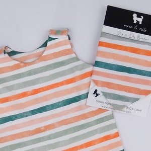 Stripes Baby and dog matching outfit, dog and human matching set, dog sibling set, matching dog baby onesie, summer dog bandana,sister dog