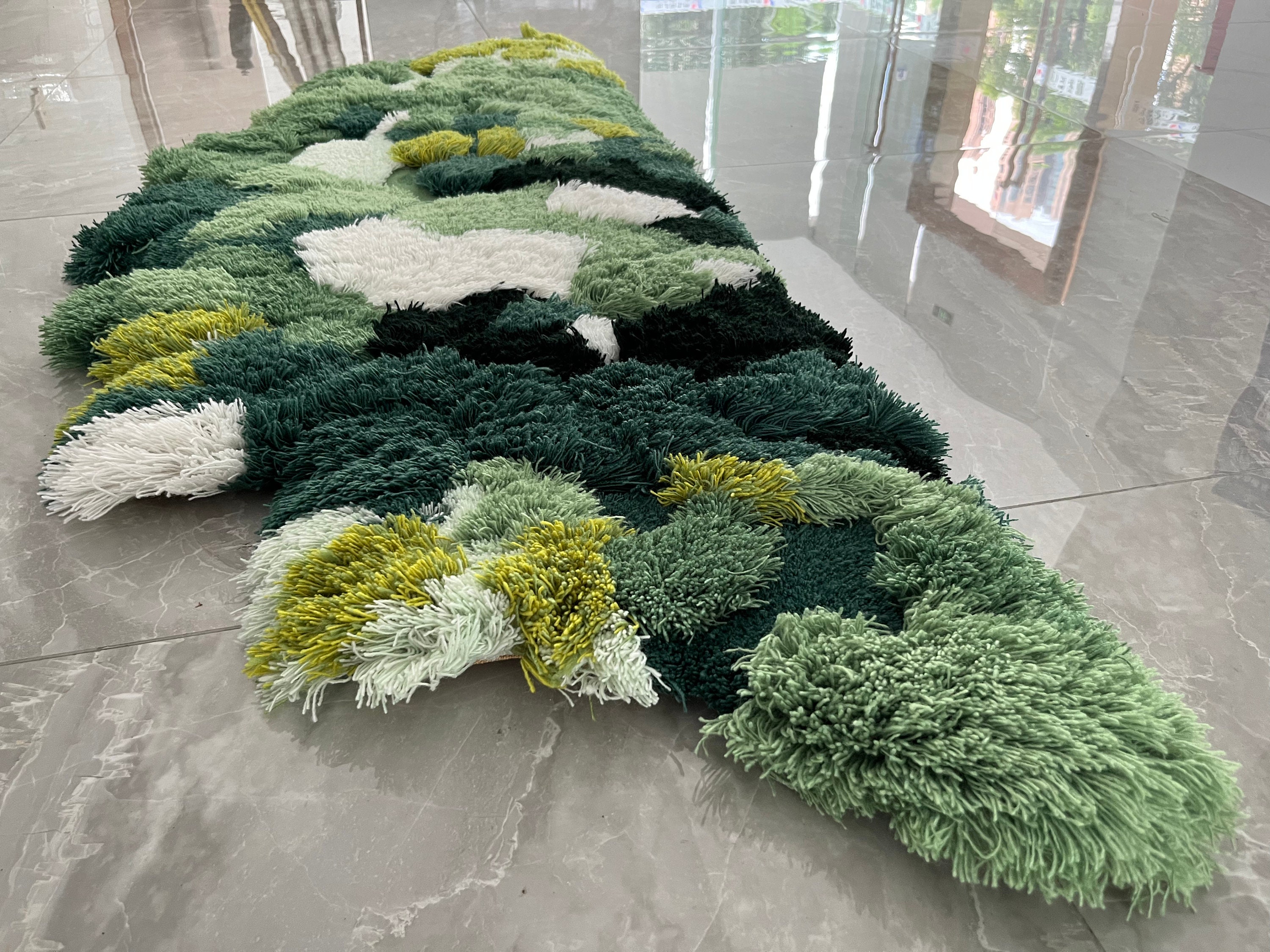 Customized Fine Rugs Customized Forest Island Rugs Abstract Rugs Tufted 3D Turftting Area ...