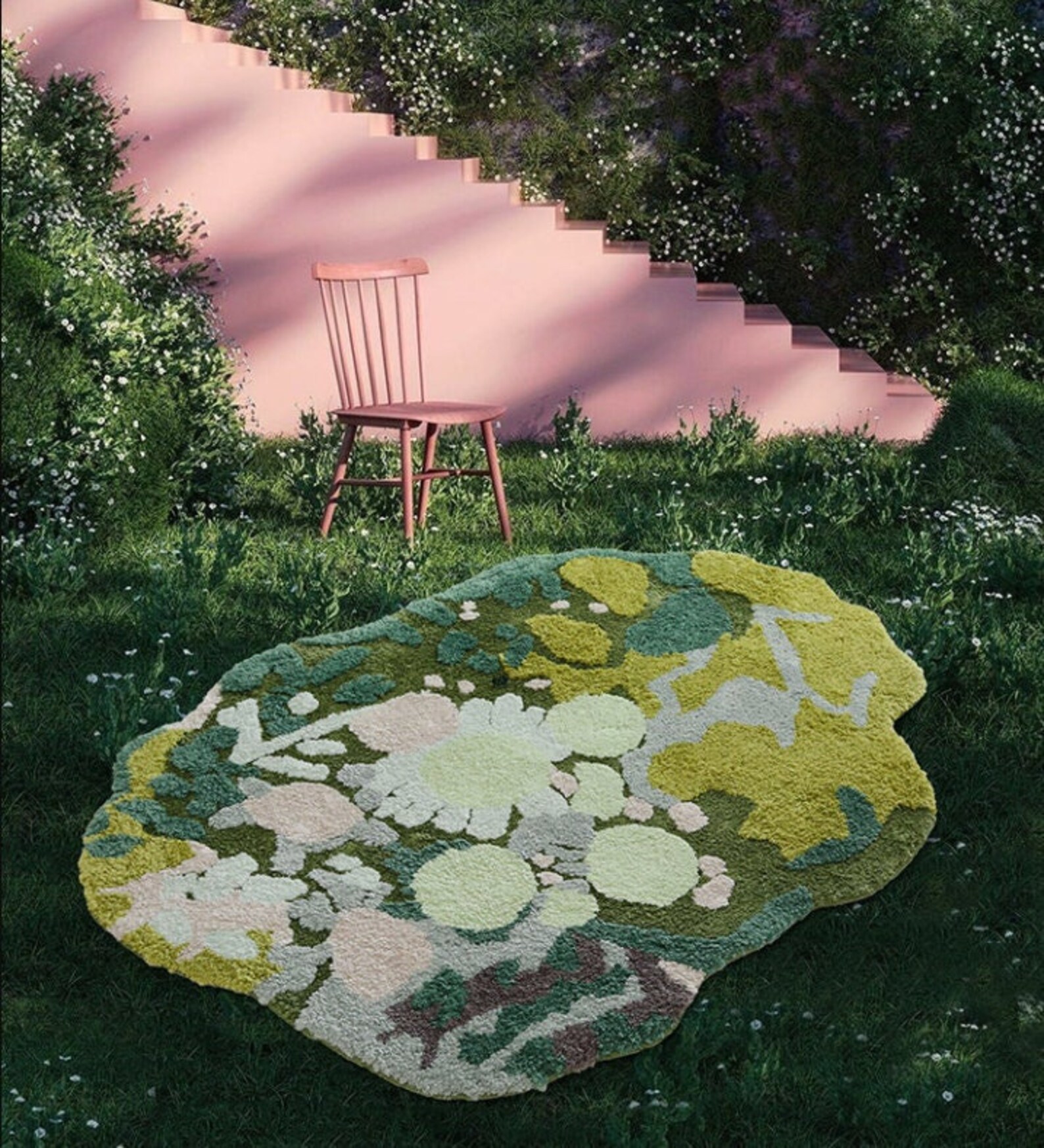 Washable Turfted Moss Rug FLUFFY Rug for Living Room/kid's Etsy