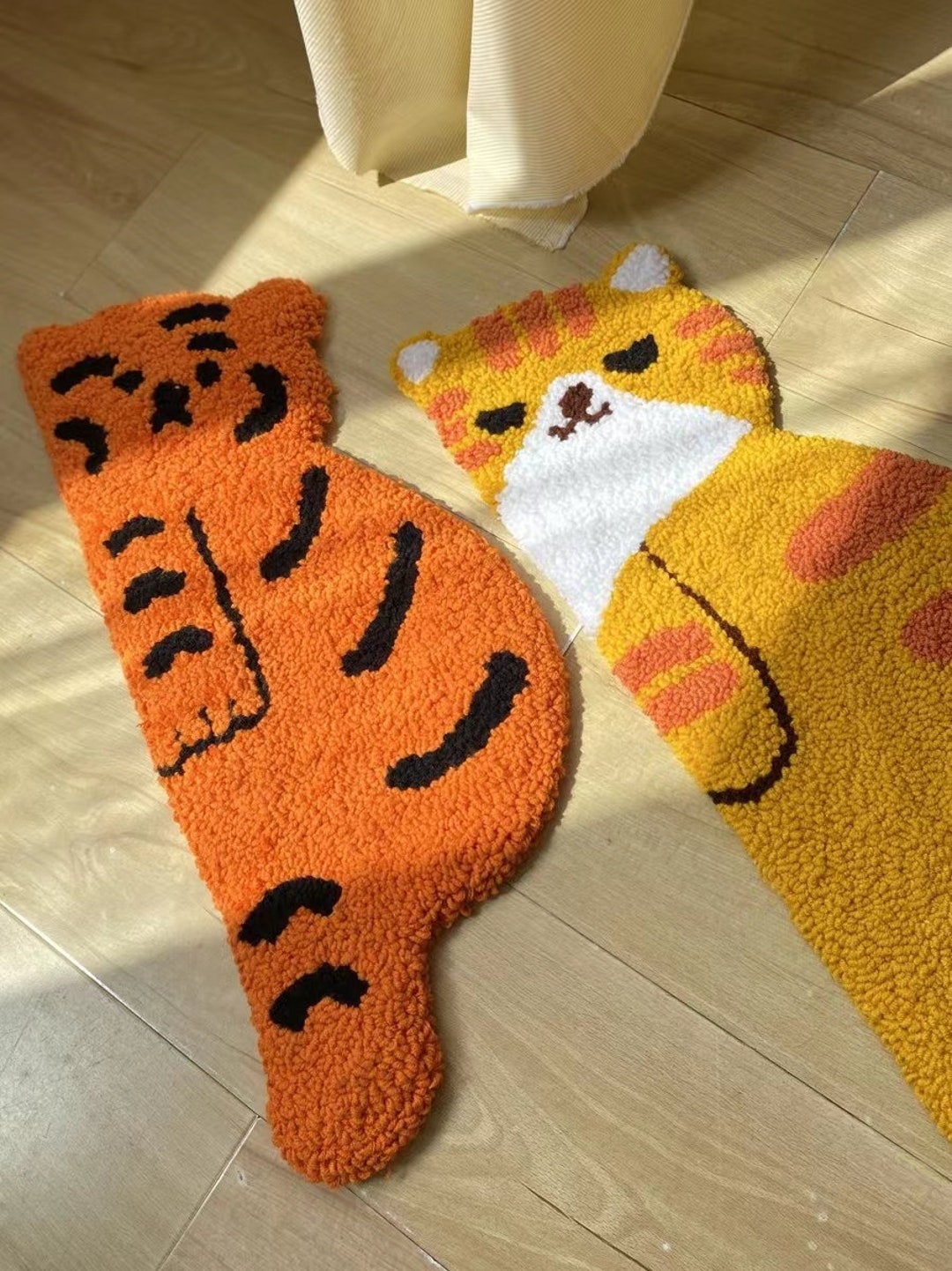 Cute Animals Rug Making Kit ,DIY Rug Punch Needle Kit , Needlework