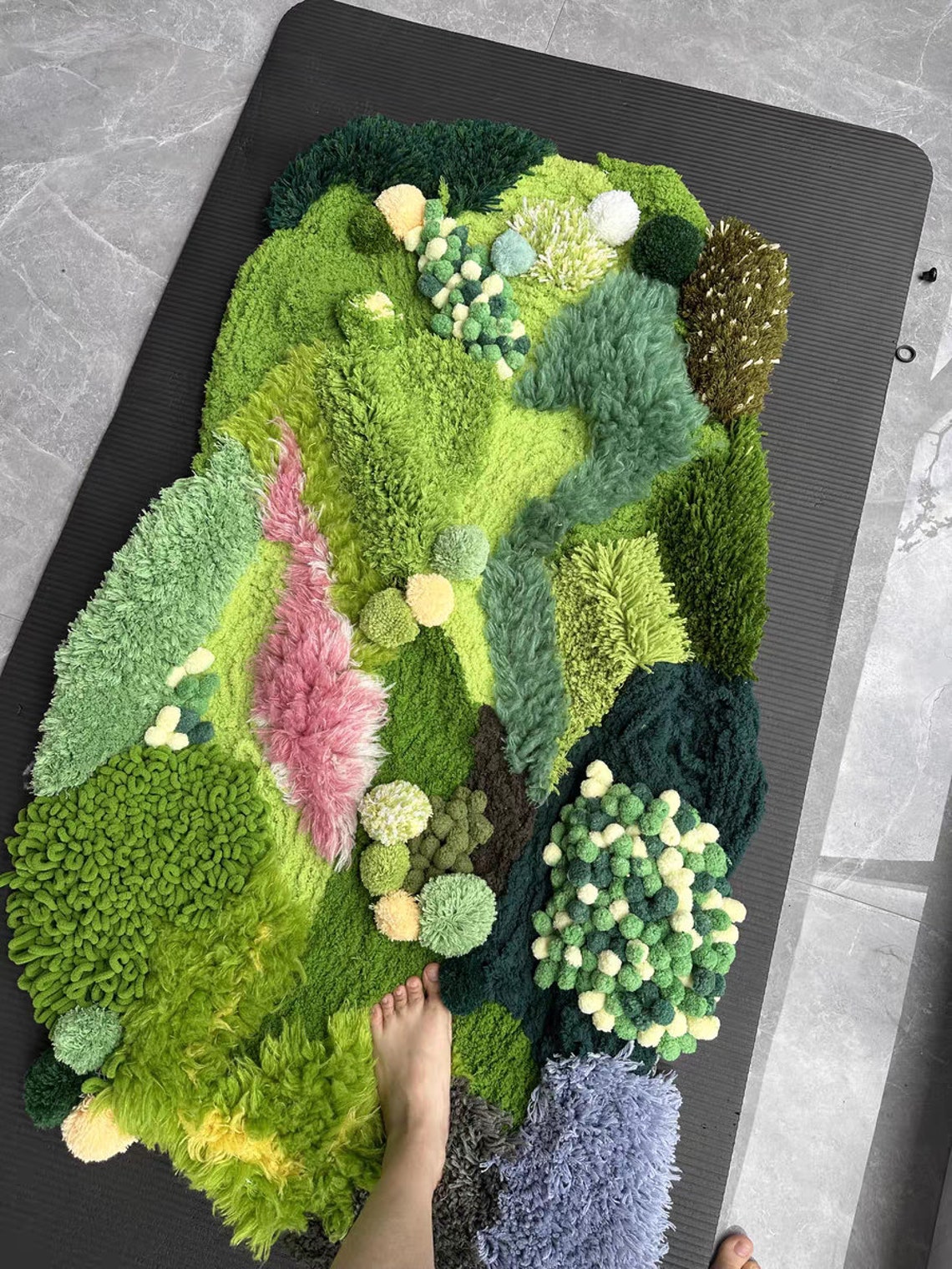 Customized Wonder Forest Rugs 3D Latch Hoook Moss Rugs Carpet Area ...