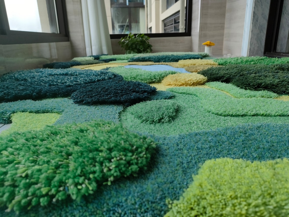 3d Tuffted Rug 3D Tufted Area Rugs Carpet ,handmade Artificial Area Rug,forest Grass ...
