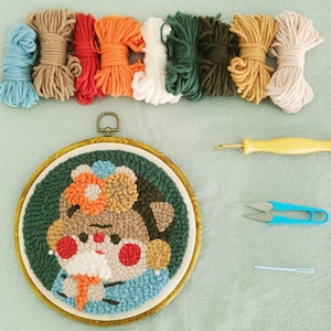 Funny Punch Needle Full Kit for Beginner Punch Needle  Embroidery Craft Kids&#39; Adults Crafter&#39;s Gift
