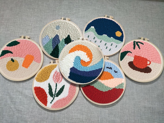 Fruits Punch Needle Coaster Full Kit for Starter DIY Punch -  Canada in  2023