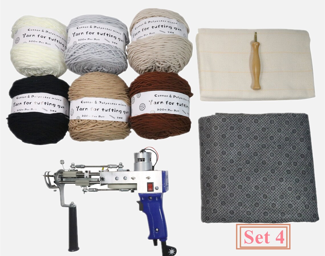 Tufting Rug Making Kit Tufting Gun Tufting Cloth FabricRug Etsy