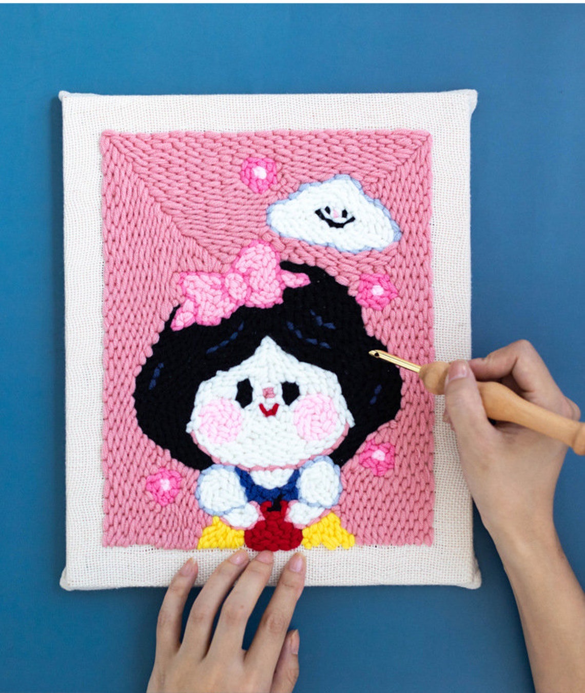 Punch Needle Starter Kit for Beginner Kids Adults Rug Hooking Etsy UK