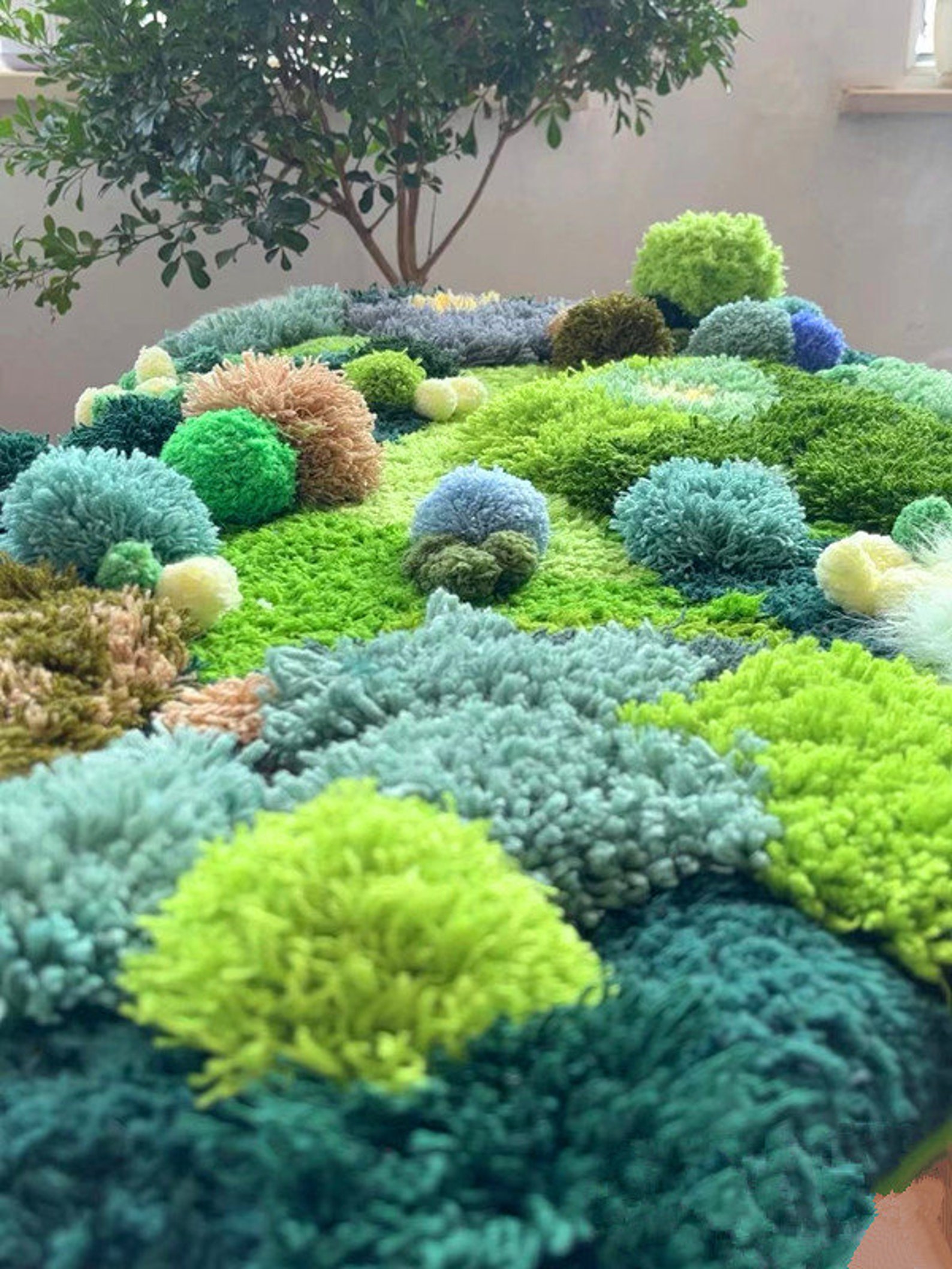 Wonder Forest Rugs 3D Area Abstract Rugs Hand Hooked Moss Rugs Handmade ...