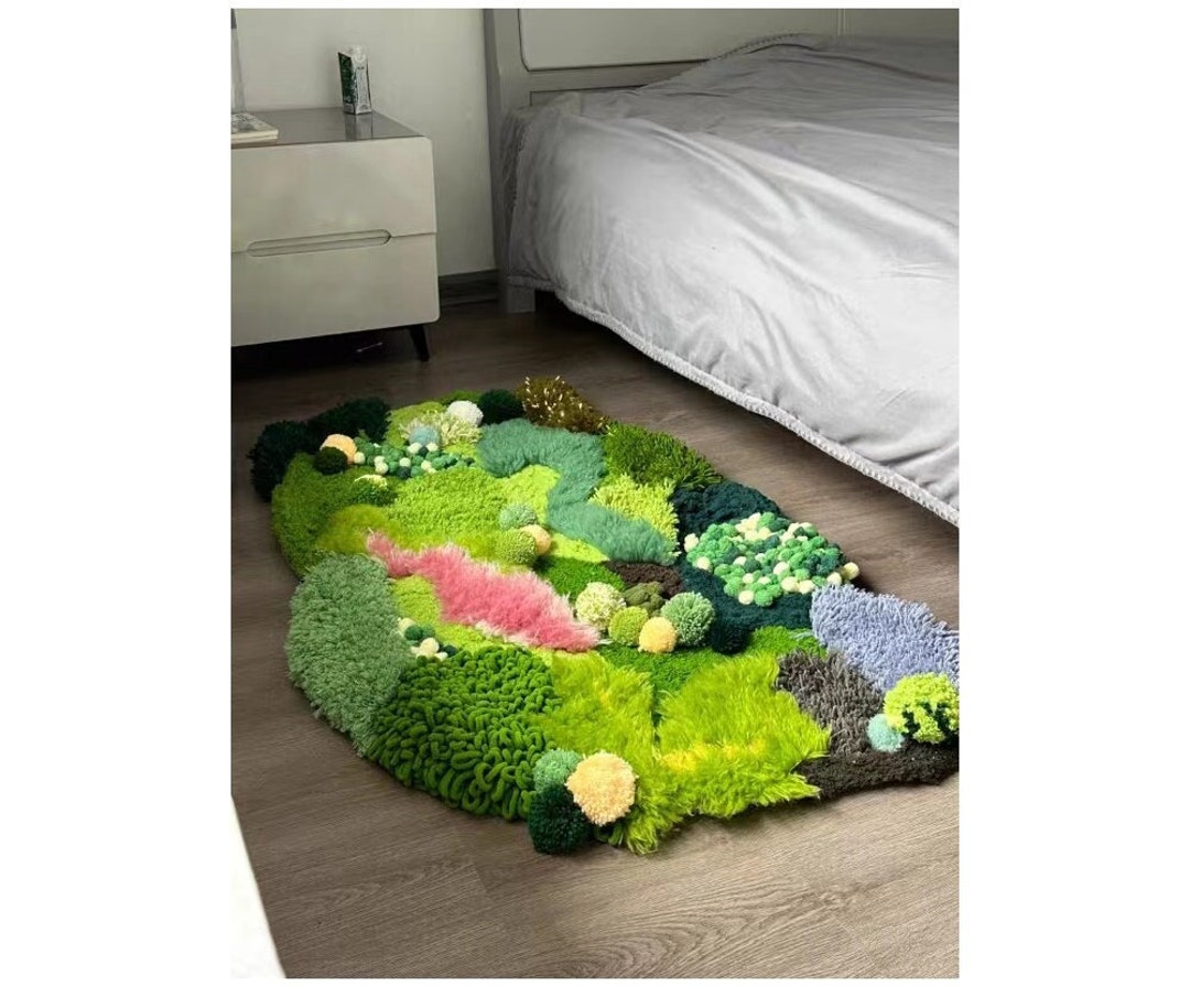 Customized Wonder Forest Rugs 3D Latch Hoook Moss Rugs Carpet Area ...