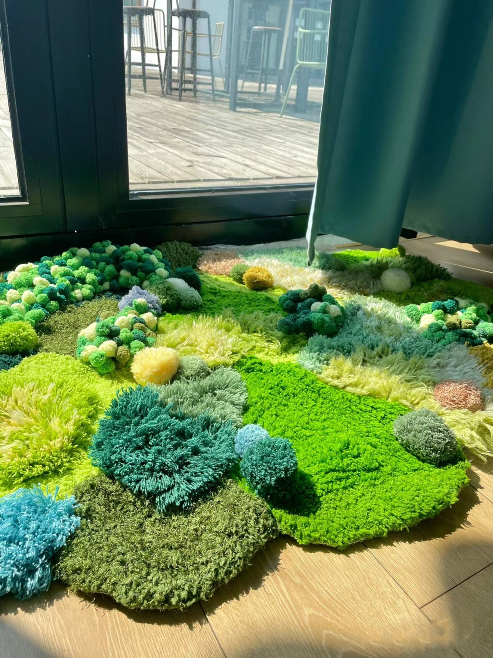 Custom Latch Hook Rugs,green Moss Rugs Carpet,custom Moss Meadows ...