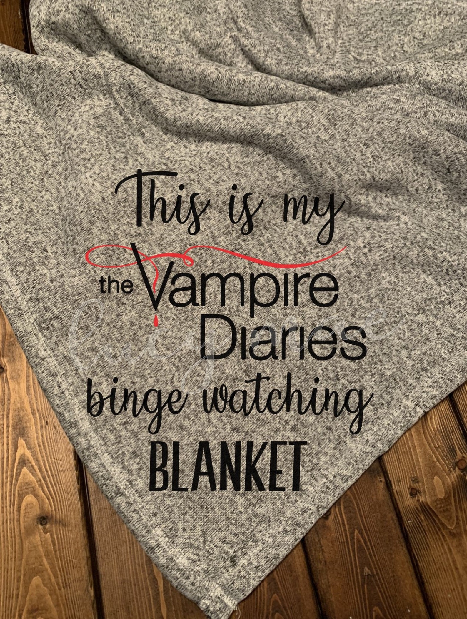 Vampire Diaries Watching Blanket Sweater Fleece Blanket Etsy
