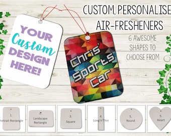 Custom Photo Air Freshener: Personalized Car or Home Scent