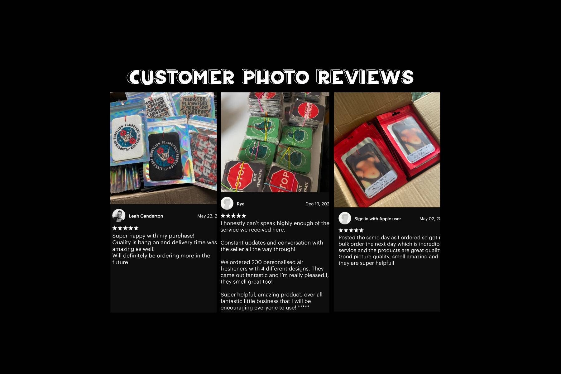 BULK Custom Personalised Photo Airfresheners Scented Any Etsy