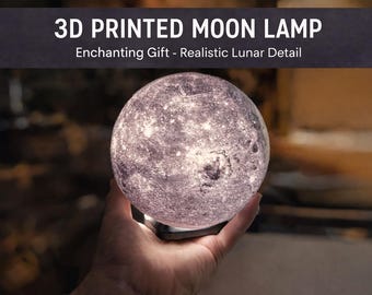 3D Printed Moon Lamp Shade | Lunar Celestial Decor