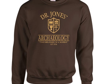 Jone Archaeology 80s movie halloween costume college party funny action adventure vintage new vintage Long Sleeve Dr Clothing Apparel
