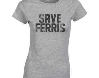 Effet vieilli SAVE FERRIS-T-Shirt Homme Rétro Années 80 Movie Ferris Bueller Day Off Effet vieilli SAVE FERRIS-T-Shirt Homme Rétro Années 80 Movie Ferris Bueller Day Off