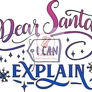 Beste Kerstman, ik kan het uitleggen: Kerst SVG-ontwerp voor doe-het-zelf kunst en ambachten, Cricut silhouet