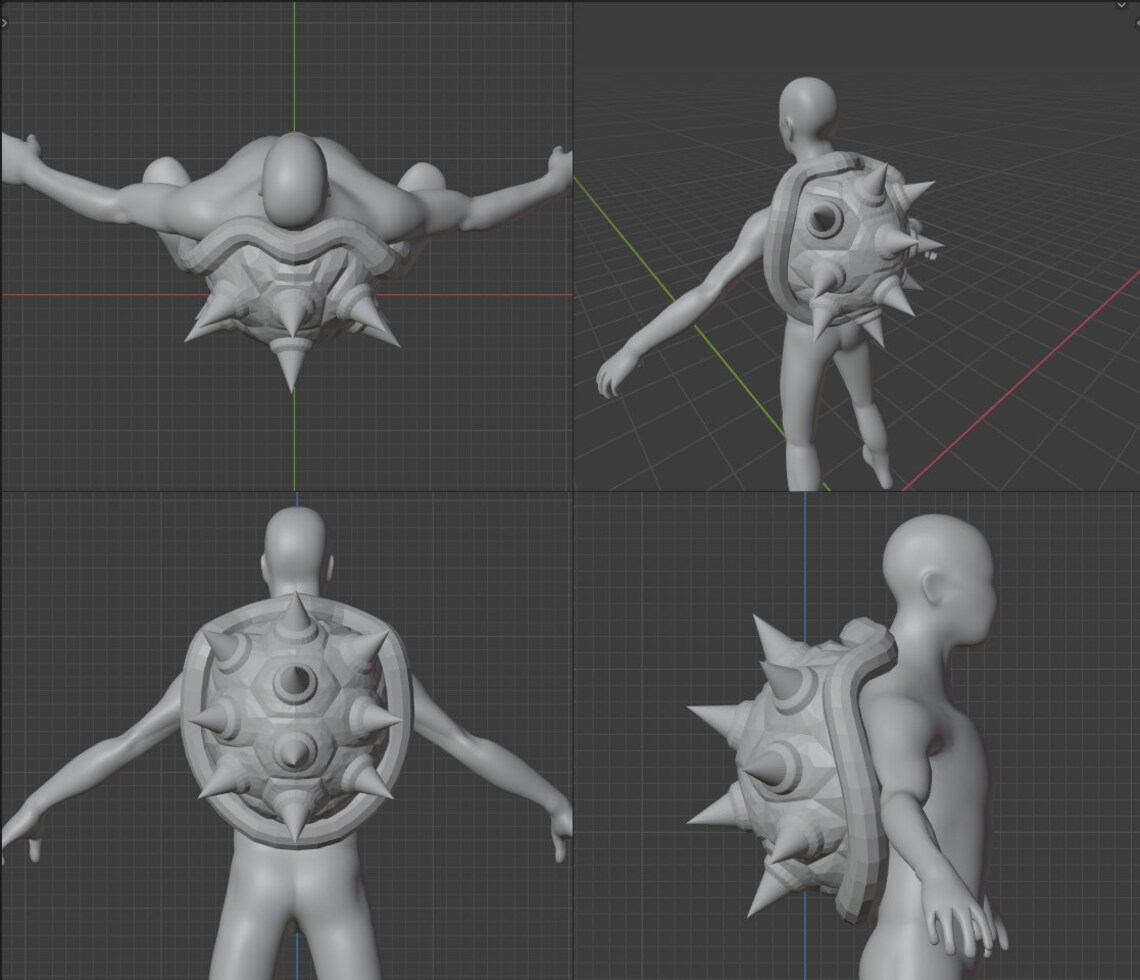 Bowser / Bowsette Shell Foam Template Etsy