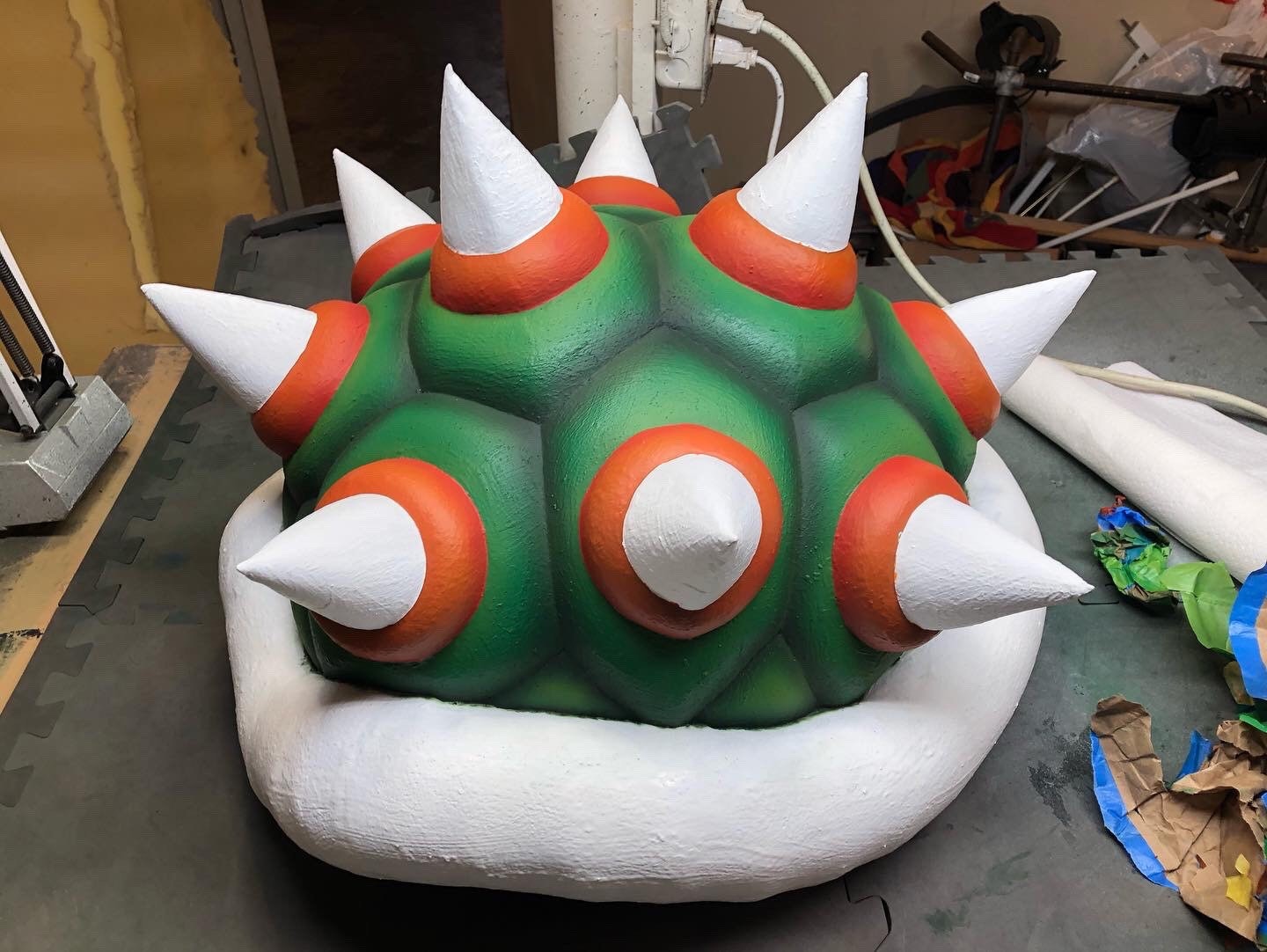 Bowser / Bowsette Shell Foam Template 