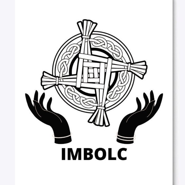 Imbolc / Brigids Cross / Digital Download Design