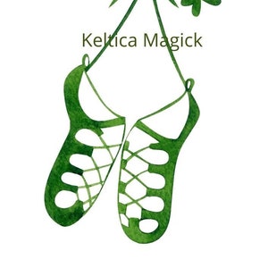 Green Irish Dancing shoes & Shamrock Digital Download!