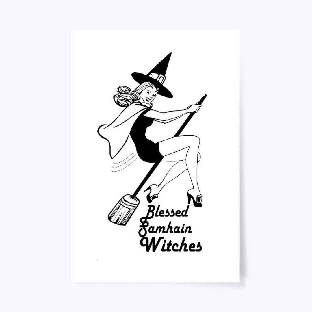 Vintage Halloween Witch / Digital Download SVG PNG JPG Etsy