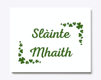 Slàinte Mhaith digitaal bestand downloaden #SVG #PNG