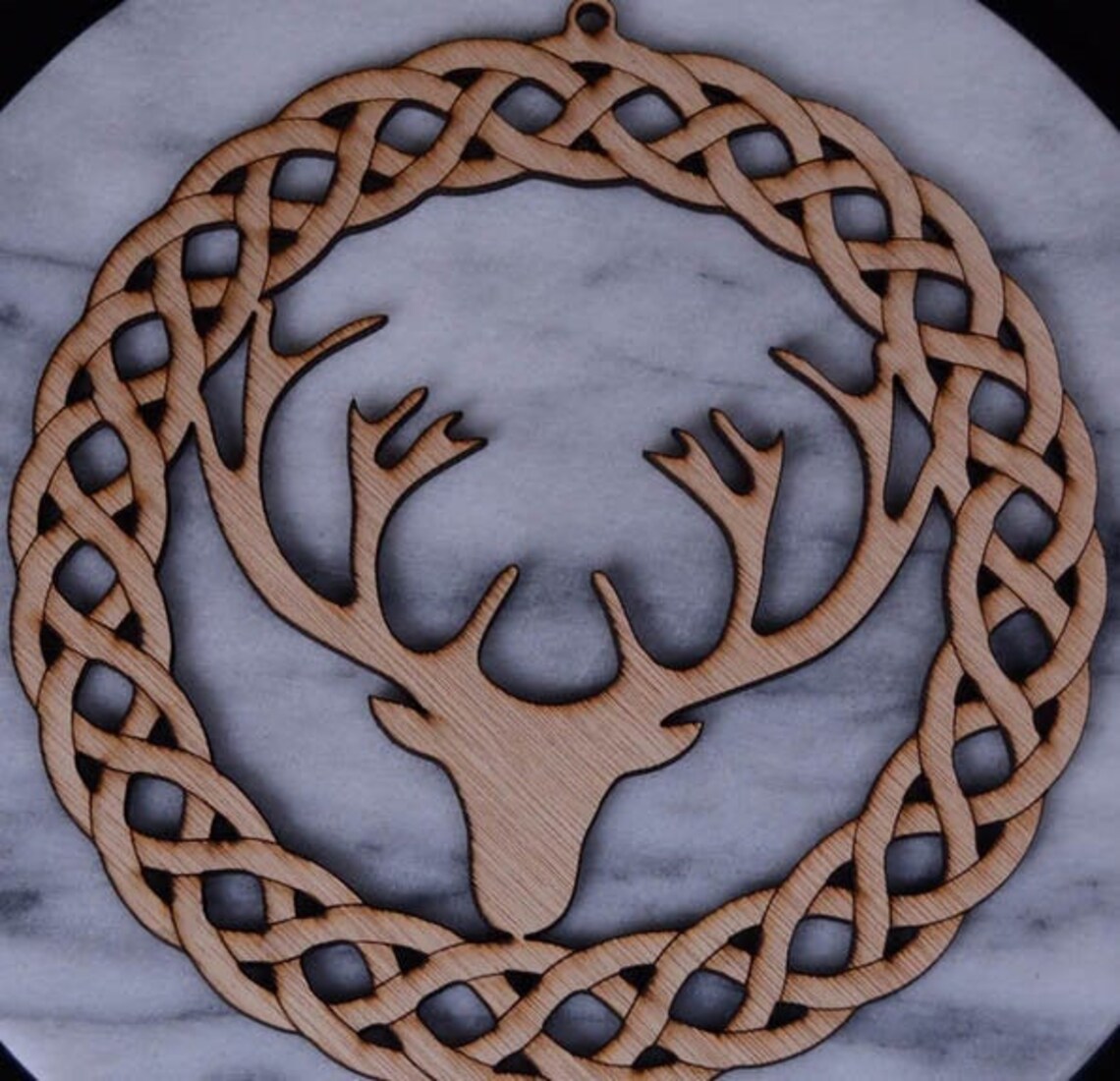 Celtic Wooden Great White Elk Etsy